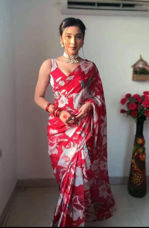 Red_1-Minute_Ready_To_Wear_Georgette_Saree_For_Women