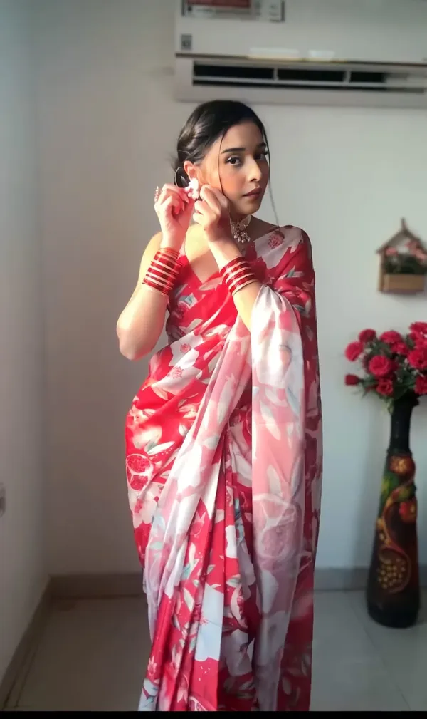 Red_1-Minute_Ready_To_Wear_Georgette_Saree_For_Women