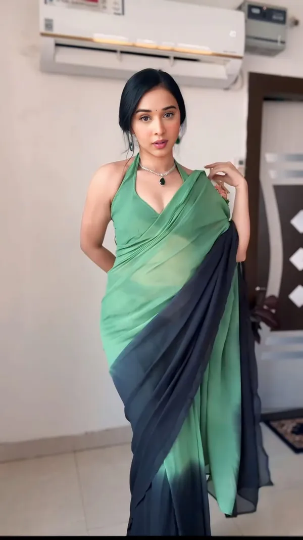 Green_1-Minute_Ready_To_Wear_Georgette_Saree_For_Women