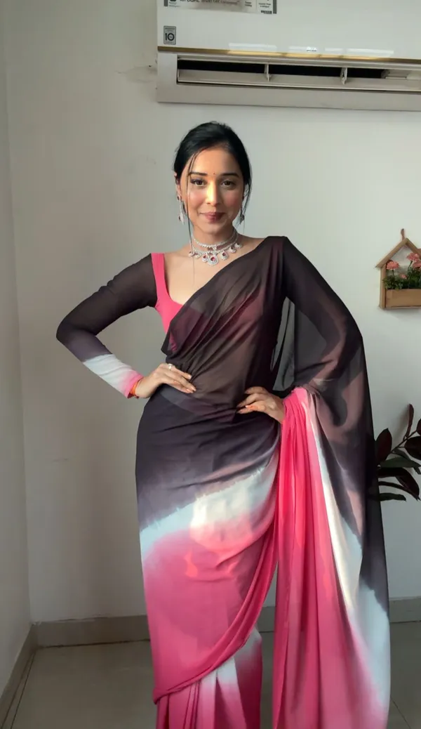 Candy_Pink_1-Minute_Ready_To_Wear_Georgette_Saree_For_Women