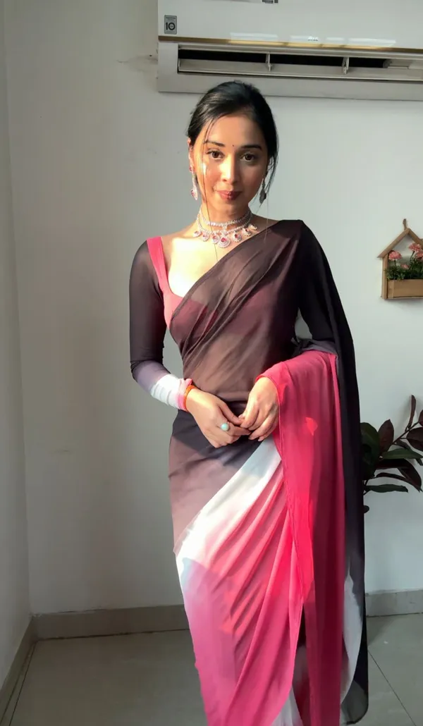 Candy_Pink_1-Minute_Ready_To_Wear_Georgette_Saree_For_Women