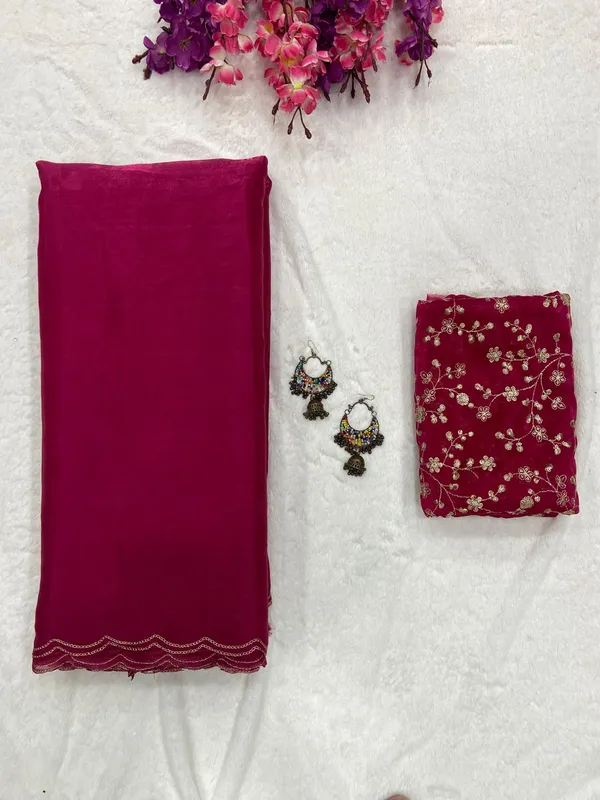 Rani_Soft_Jimmy_Choo_Embroidered_Saree_For_Women