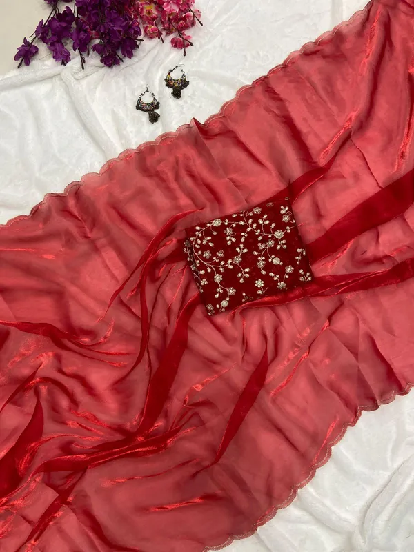 Red_Soft_Jimmy_Choo_Embroidered_Saree_For_Women