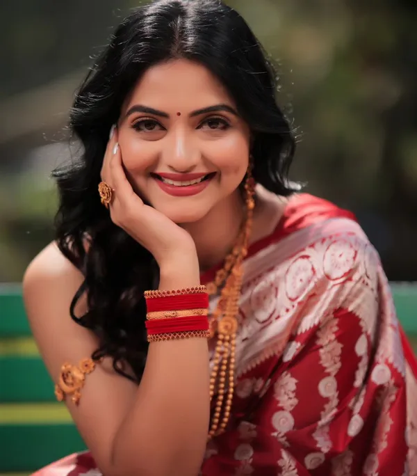 Red_Pure_Banarasi_Silk_Saree_For_Women