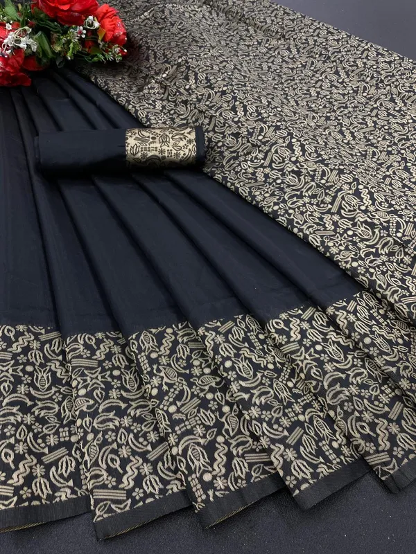 Black_Kanjivaram_Silk_Saree_For_Women