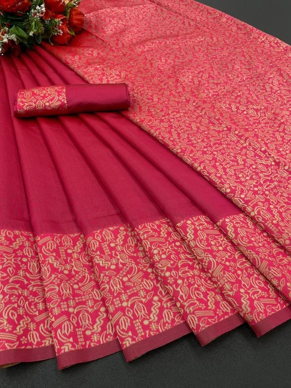 Pink_Pure_Banarasi_Saree_For_Women