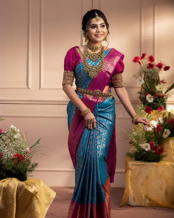 Blue_Pure_Banarasi_Saree_For_Women