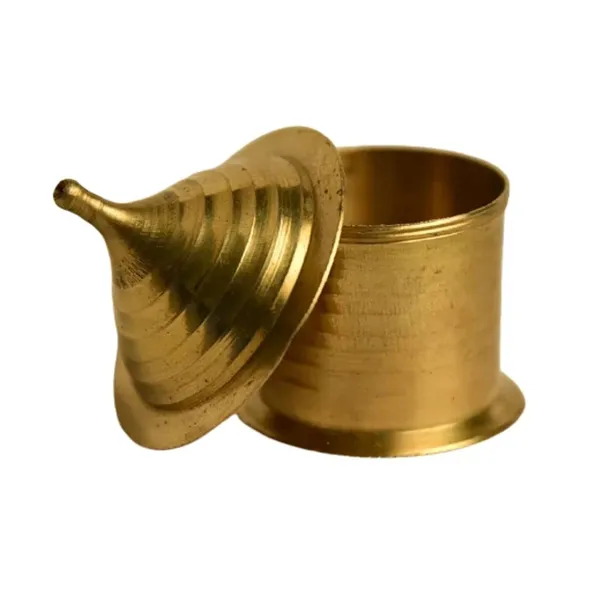 Golden_Handmade_Sindur_Box_|_Sindoor_Dibbi_/Kumkum_Dani,_Brass_Traditional