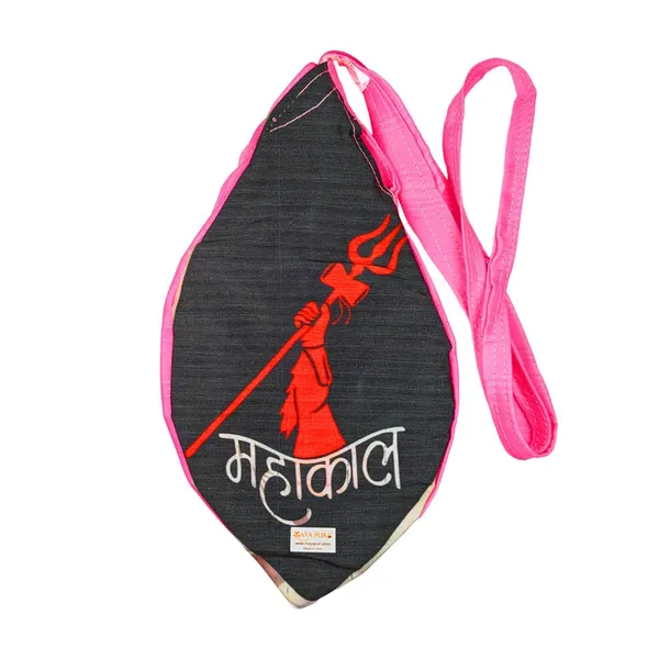 MAYAPURI_Mahakal_Printed_Gomukhi_Chanting_Bag,_Pure_Cotton_Beads_Bag_/Japa_Mala_Bag_With_Zip_Pocket,_Sakshi_Mala_Counter,_Pack_Of_1