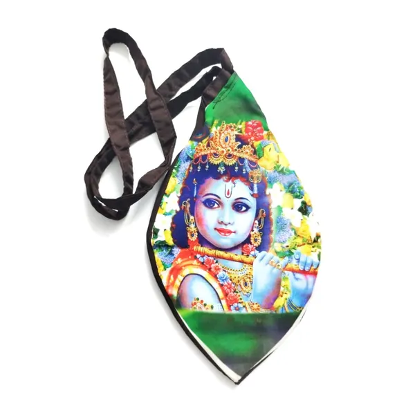 MAYAPURI_Shree_Krishna_Printed_Cotton_Japa_Bag_/Chanting_Bag_With_Sakshi_Mala_Counter