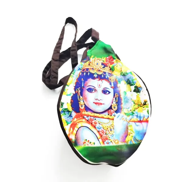 MAYAPURI_Shree_Krishna_Printed_Cotton_Japa_Bag_/Chanting_Bag_With_Sakshi_Mala_Counter
