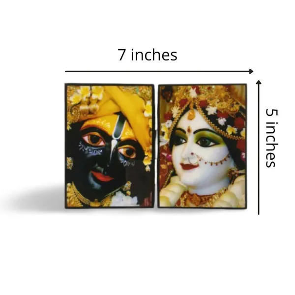 MAYAPURI_Iskcon_Radha_Krishna_Framed,_Home_Decorative_Religious_Painting