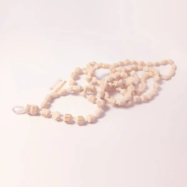 MAYAPURI_Tulsi_Japa_Mala_108_+_1_Beads_Original_For_Daily_Mantra_Jaap_And_Meditation,_Wooden_Knotted_Jap_Mala,_Chanting_Beads_Size;_Small_To_Big,_Mala_(Pack_Of_1)