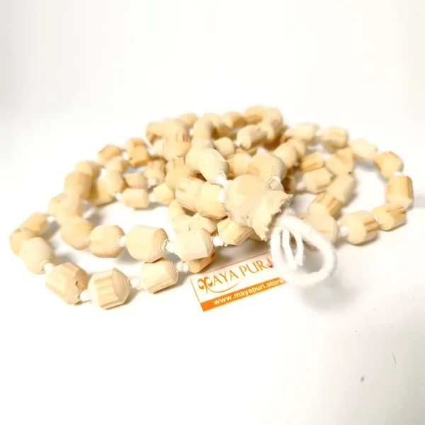 MAYAPURI_Tulsi_Japa_Mala_108_+_1_Beads_Original_For_Daily_Mantra_Jaap_And_Meditation,_Wooden_Knotted_Jap_Mala,_Chanting_Beads_Size;_Small_To_Big,_Mala_(Pack_Of_1)