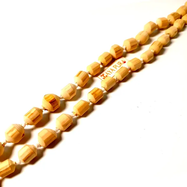 MAYAPURI_Tulsi_Japa_Mala_108_+_1_Beads_Original_For_Daily_Mantra_Jaap_And_Meditation,_Wooden_Knotted_Jap_Mala,_Chanting_Beads_Size;_Small_To_Big,_Mala_(Pack_Of_1)