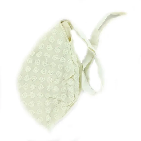 MAYAPURI_Ecru_Chikankari_Or_Chikan_Work_(Embroidery)_Japa_Bag_/Chanting_Bag