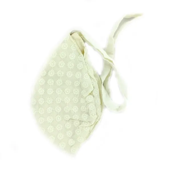 MAYAPURI_Ecru_Chikankari_Or_Chikan_Work_(Embroidery)_Japa_Bag_/Chanting_Bag