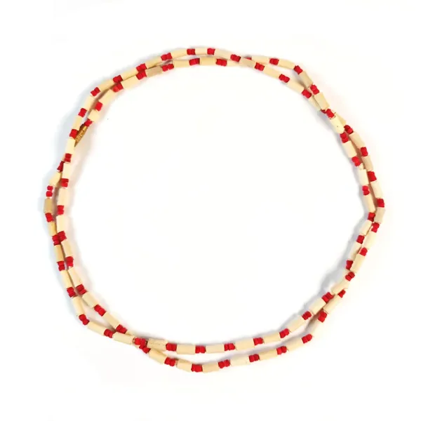 MAYAPURI_Red_&_Brown_Tulsi_Mala_For_Neck,_2_Round_Holy_Basil_Necklace_For_Unisex_Adults