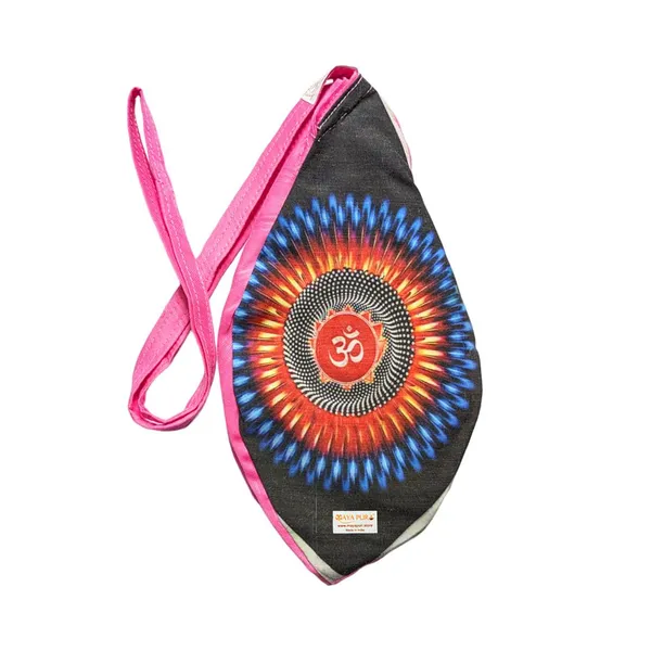 MAYAPURI_Pink_Aum_(Om)_Printed_Gomukhi_Japa_Mala_Bag,_Pure_Cotton_Beads_Bag,_Chanting_Bag_With_Zip_Pocket_And_Sakshi_Mala_Counter,_Pack_Of_1