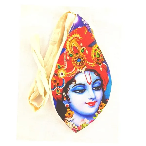 MAYAPURI_Multicolor_Krishna_Printed_Chanting_Bag_/Beads_Bag_Or_Japa_Bag_With_Sakshi_Mala_Counter