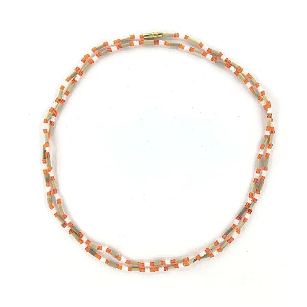 MAYAPURI_Red_Two_Layer_Design_Tulsi_Kanthi_Mala_/Tulasi_Mala_/Holy_Basil_Wood_2_Round_Necklace