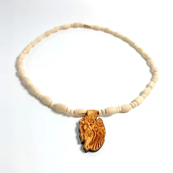 MAYAPURI_Unisex_Adults_Mridanga_Tulsi_Mala_With_Radha_Krishna_Pendant_(Locket)_Tulasi_Mala