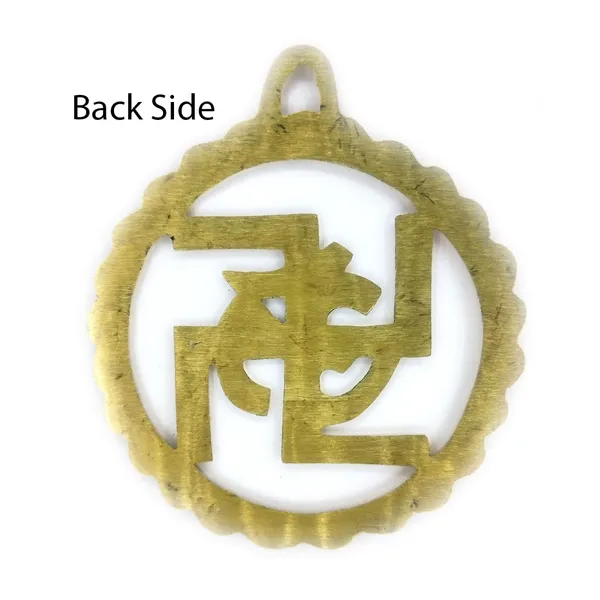 MAYAPURI_Multicolor_Brass_Om_With_Swastik_Wall_Hanging_Protect_Negative_Energy_For_Good_Luck