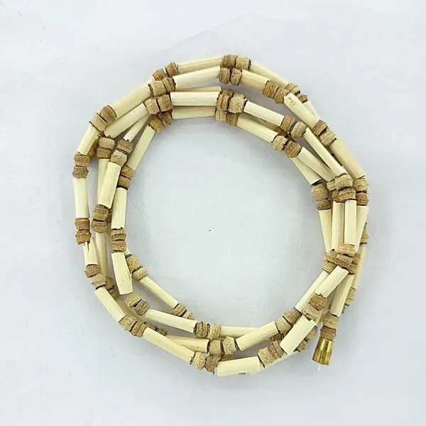 MAYAPURI_Tulsi_Kanthi_Mala_/Tulasi_Mala_For_Neck,_2_Round_|_Holy_Basil_Wood_Necklace