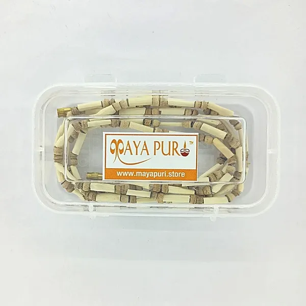 MAYAPURI_Tulsi_Kanthi_Mala_/Tulasi_Mala_For_Neck,_2_Round_|_Holy_Basil_Wood_Necklace