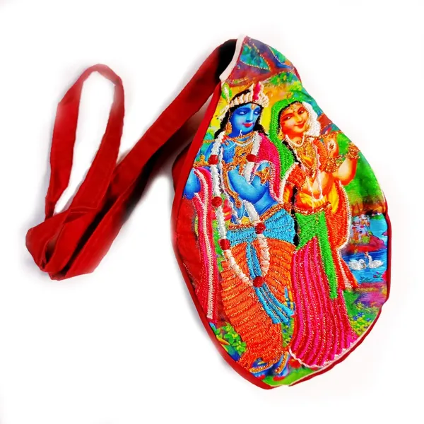 MAYAPURI_Multicolor_Beautiful_Embroidered_Radha_Krishna_Japa_Bag_/Chanting_Bag_With_Sakshi_Mala