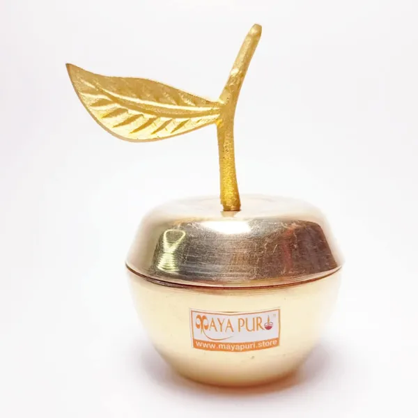 MAYAPURI_Golden_Brass_Sindoor_Box,_Apple_Shape_Kumkum_Dani_Or_Pital_Sindur_Dani