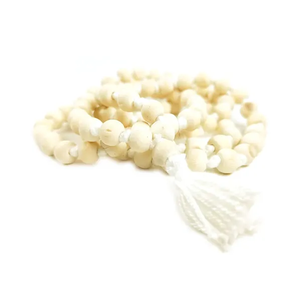 MAYAPURI_Pure_Tulsi_Japa_Mala_108_+_1_Beads_Original_For_Daily_Mantra_Jaap_With_Tassel_/Holy_Basil_Chanting_Beads,_Rosary_Round_Mala_With_Tight_Knottedm,_Adults_Unisex_(Pack_Of_1)