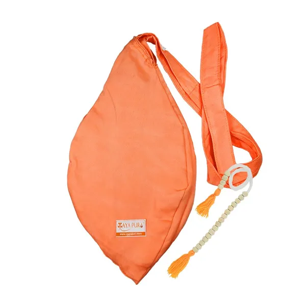 MAYAPURI_Bhagwa_Gomaukhi_Japa_Bag_with_108_Beads_Jaap_Mala_and__Sakshi_Mala_Counter/Cotton_Chanting_Bag_or_Beads_Bag