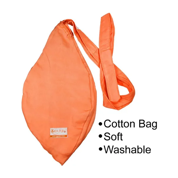 MAYAPURI_Bhagwa_Gomaukhi_Japa_Bag_with_108_Beads_Jaap_Mala_and__Sakshi_Mala_Counter/Cotton_Chanting_Bag_or_Beads_Bag