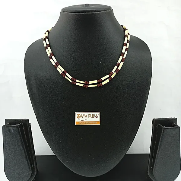Brown_Unisex_Tulsi_Kanthi_Mala_/Tulasi_Mala_For_Neck,_2_Round_|_Holy_Basil_Necklace