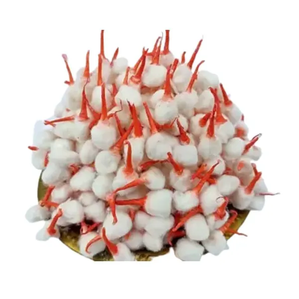 MAYAPURI__Cotton_Round_Wicks_/Phool_Batti_/Cotton_Batti_/Rui_Gol_Batti_For_Puja_Aarti_(Pack_Of_100_Wicks)