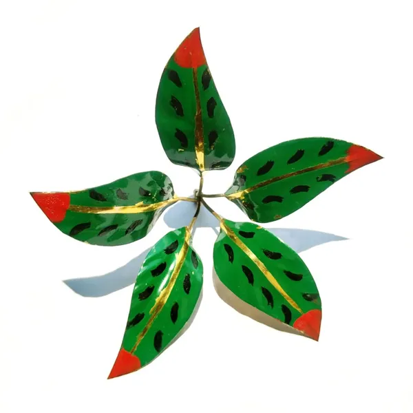 MAYAPURI_Golden_Brass_Mango_Leaves_For_Pooja_/Brass_Amra_Pallav_/Pital_Puja_Aam_Pata