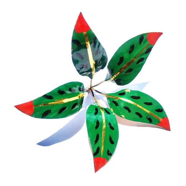 MAYAPURI_Golden_Brass_Mango_Leaves_For_Pooja_/Brass_Amra_Pallav_/Pital_Puja_Aam_Pata