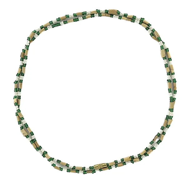 MAYAPURI_Green_Two_Layer_Design_Tulsi_Kanthi_Mala_/Tulasi_Chain_/Holy_Basil_Wood_2_Round_Necklace