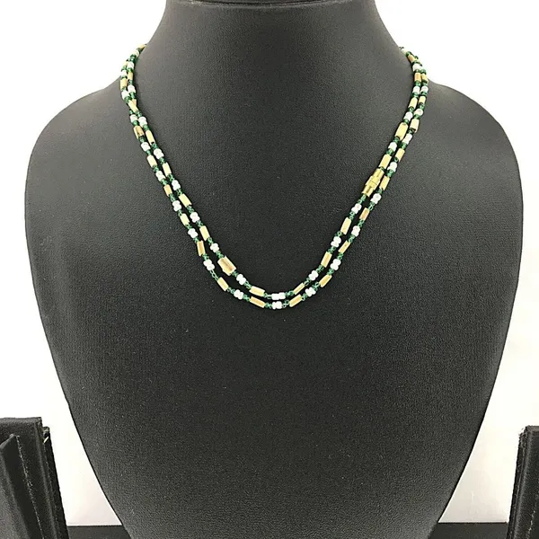 MAYAPURI_Green_Two_Layer_Design_Tulsi_Kanthi_Mala_/Tulasi_Chain_/Holy_Basil_Wood_2_Round_Necklace