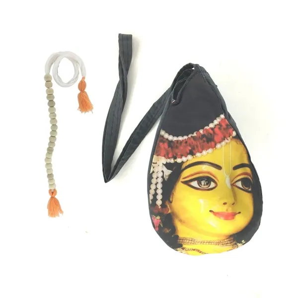 MAYAPURI_Mahaprabhu_Printed_Chanting_Bag_/Japa_Bag_With_Sakshi_Mala_Counter