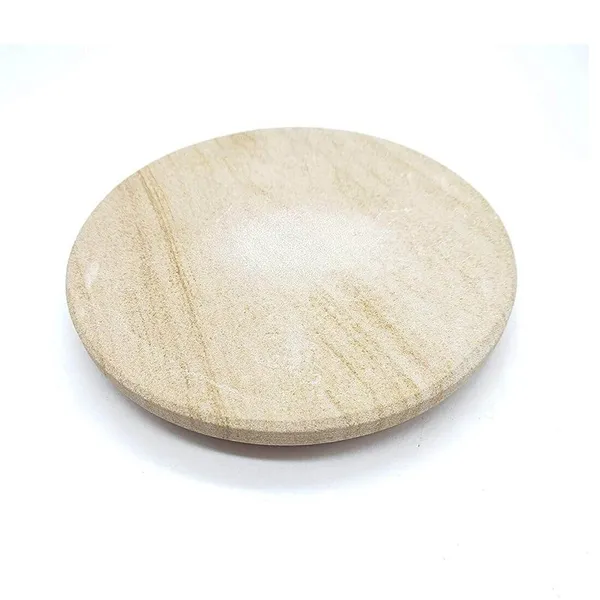 MAYAPURI__Chandan_Pata_/Stone_Chakla_|_Sandlewood_Rubbing_Board_With_Chandan_Stick_(Set_Of_1)