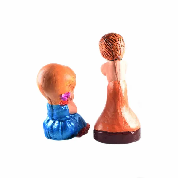 Atnayaj_Handmade_Clay_Cartoon_Characters_Chhota_Bheem_&_Chutki_For_Kids_/Home_Decor_/Gift_Items_(2_Pcs)