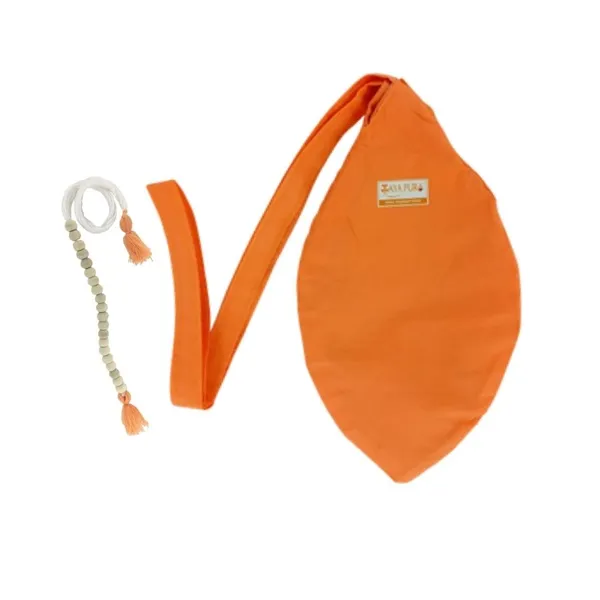 MAYAPURI_Saffron_Bhagwa_Gomaukhi_Japa_Bag_Or_Chanting_Bag_With_108_Beads_Jaap_Mala_and_Sakshi_Mala_Counter
