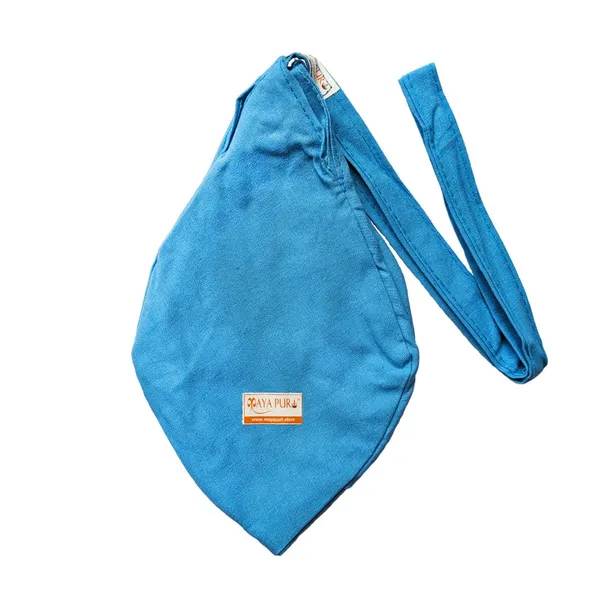 MAYAPURI_Light_Blue_Pure_Cotton_Chanting_Bag_Or_Gomukhi_Japa_Mala_Bag_Or_Cotton_Bead_Bag_With_Sakshi_Mala_Counter