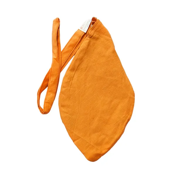 MAYAPURI_Orange_Pure_Cotton_Chanting_Bag_Or_Gomukhi_Japa_Mala_Bag_Or_Cotton_Bead_Bag_With_Sakshi_Mala_Counter