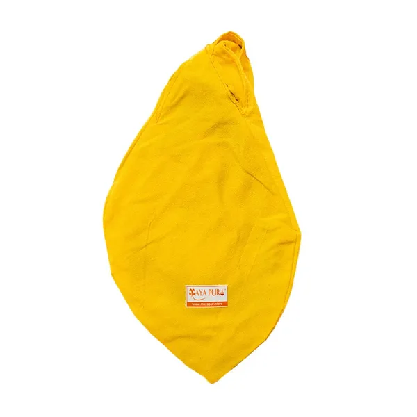 MAYAPURI_Pure_Cotton_Chanting_Bag_Or_Gomukhi_Japa_Mala_Bag_Or_Cotton_Bead_Bag_With_Sakshi_Mala_Counter_(Yellow)