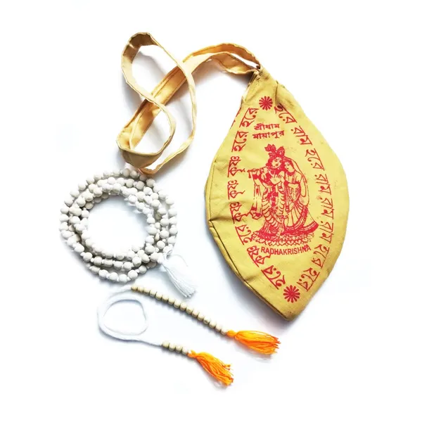 MAYAPURI_Pure_Cotton_Hare_Krishna_Japa_Bag_|_Bengali_Chant_Printed_|_108_Japa_Mala_Beads_with_Sakshi_Mala_Counter