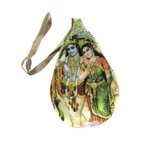 MAYAPURI_Multicolor_Radha_Krishna_Printed_Gomukhi_Japa_Bag_/Chanting_Bag_With_Sakshi_Mala_Counter