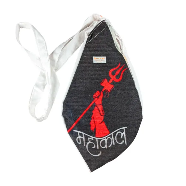 White_Mahakal_Printed_Gomukhi_Chanting_Bag,_Pure_Cotton_Beads_Bag_/Japa_Mala_Bag_With_Zip_Pocket,_Sakshi_Mala_Counter,_Pack_Of_1